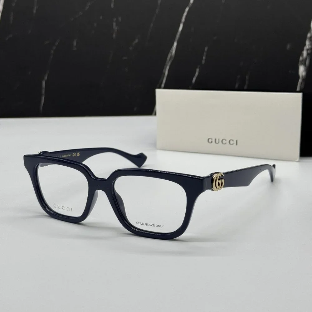 NEW GUCCI GG1536O 011 BLUE WOMEN EYEGLASSES GUCCI